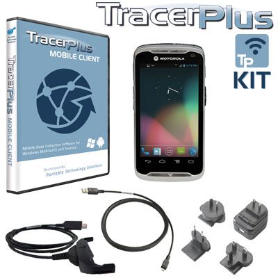 Motorola TC55 mobile barcode kit with TracerPlus software