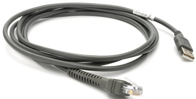 Zebra CBA-U01-S07ZAR 7ft Non-Shielded USB A Straight Cable