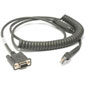 Zebra CBA-R46-C09ZBR 9ft RS232 Coiled Female Cable