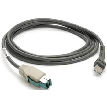 Zebra CBA-U23-S07ZBR 7ft 12V Shielded USB A Power Plus Straight Cable