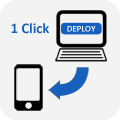 Deploy to Android, iOS and Windows Mobile/CE Devices with a single click.