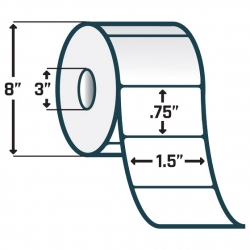 75 8000T Void Gloss Barcode Labels