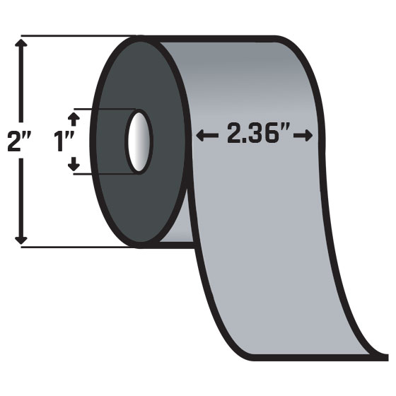Zebra 74776 2.36 in. x 984' Image Lock Resin Ribbon