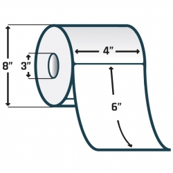 SATO (4 x 2) 200P Thermal Transfer Paper Label (Case of 4 Rolls