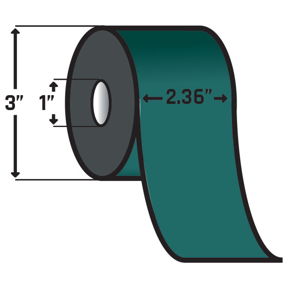 Zebra Performance Ribbon Zebra 05095BK06045 2.36 in. x 1476' 5095 Performance Resin Ribbon