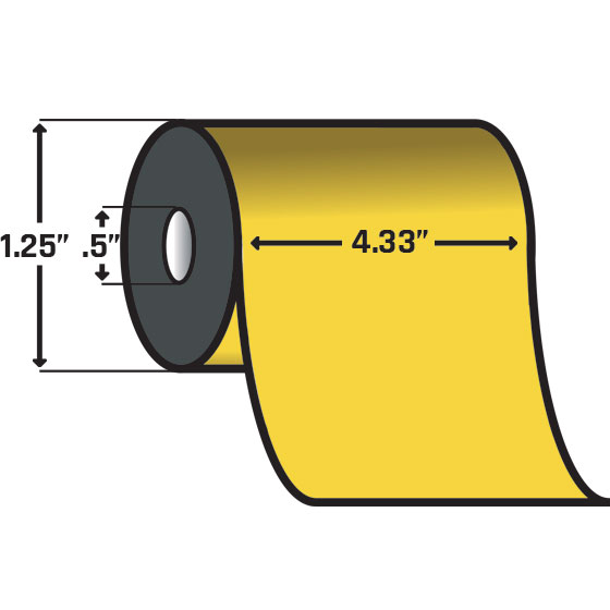 Zebra 74943 4.33 in. x 243' Image Lock Resin Ribbon