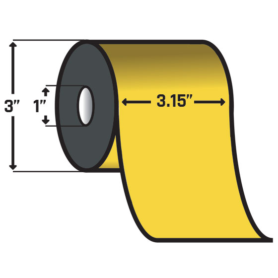 Zebra 74777 3.15 in. x 984' Image Lock Resin Ribbon
