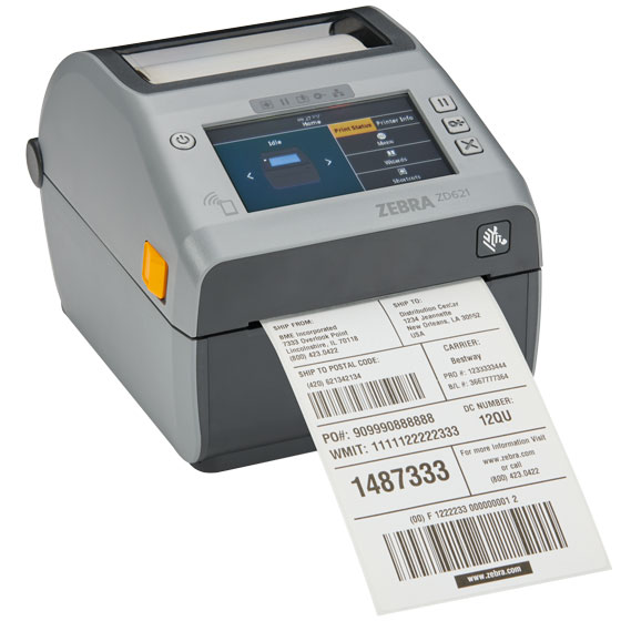 Zebra ZD6A142-D01F00EZ ZD621D LCD Direct Thermal Desktop Printer