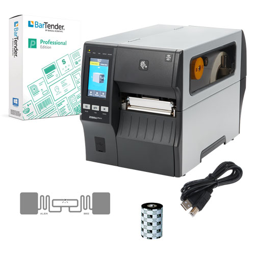 dårlig Havslug hvorfor ikke Zebra ZT411R RFID Lablel Printing Starter Kit