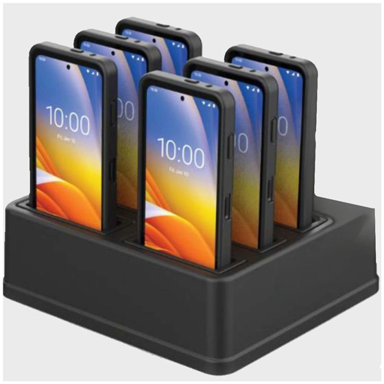 Zebra 3PTY-RAM-GDS-DOCK-6G15P 6-Port Powered Dock for Handhelds w/ Intelliskin